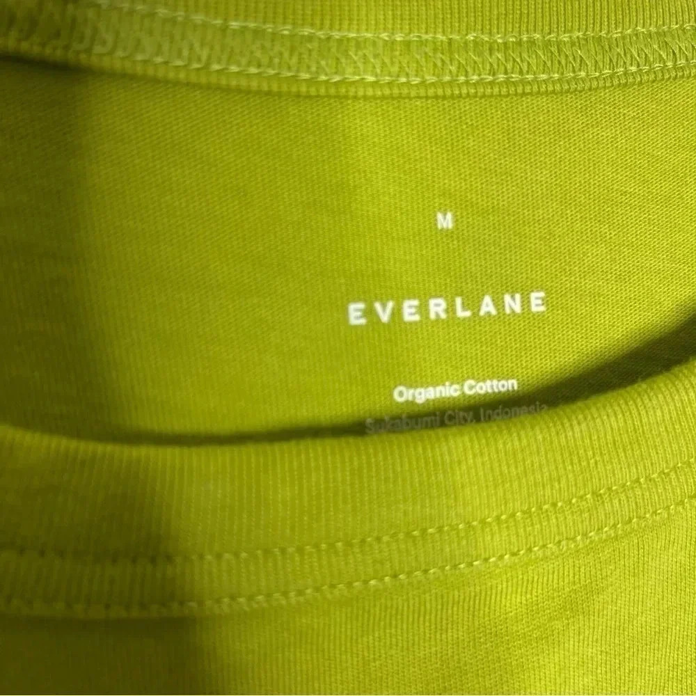 Everlane Olive Green Midi T-Shirt Dress - Picture 4 of 6